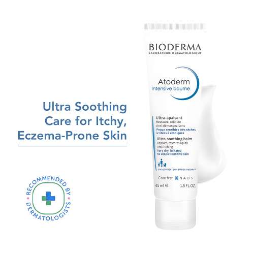 Bioderma: Atoderm intensive ultra soothing baume moisturizer for very dry sensitive to atopic skin 45ml