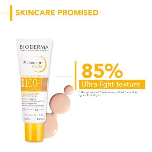 Bioderma: Bioderma Photoderm Fluide Max SPF 100 PA++++ Tinted Sunscreen for Sensitive Skin | In Vivo Tested