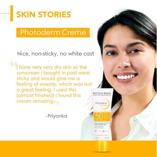 Bioderma: Photoderm Creme SPF 50+ Sunscreen Cream Normal To Dry Sensitive Skin, 40ml