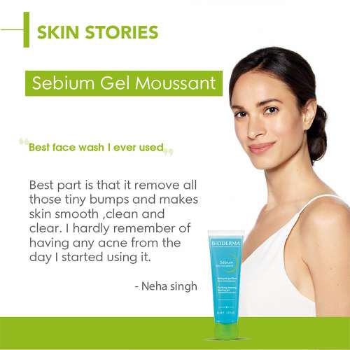 Bioderma: Sebium Face And Body Wash Moussant Purifying Cleansing Gel 45ml