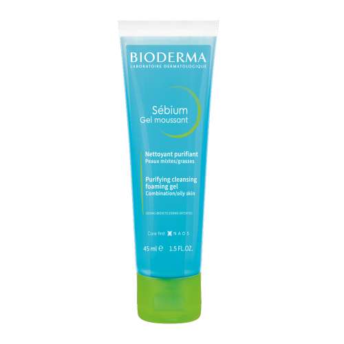 Bioderma: Sebium Face And Body Wash Moussant Purifying Cleansing Gel, 45ml Bioderma: Sebium Face And Body Wash Moussant Purifying Cleansing Gel, 45ml