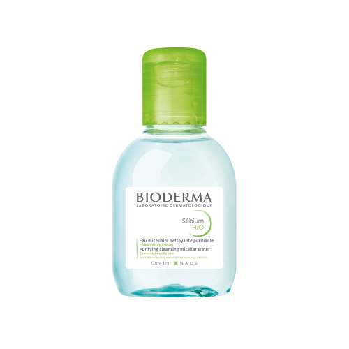 Bioderma: Sébium H2O Purifying Micellar Cleansing Water and Makeup Removing Solution for Combination to Oily Skin 100 ml