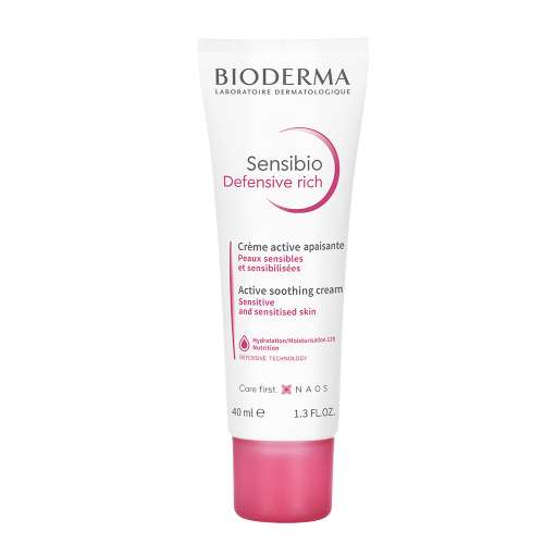 Bioderma: Sensibio Defensive Rich Active Soothing Cream Hydration/Moisturisation 12h Nutrition, 40ml