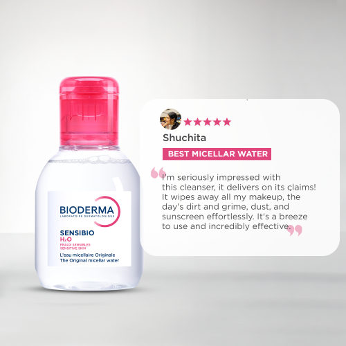 Bioderma: Sensibio H2O Daily Soothing Cleanser, Make up Pollution & Impurities Remover Face Eyes Sensitive skin 100ml
