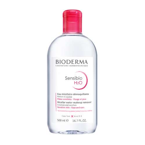 Bioderma: Sensibio H2O Daily Soothing Cleanser, Make up Pollution & Impurities Remover Face Eyes Sensitive skin 500ml