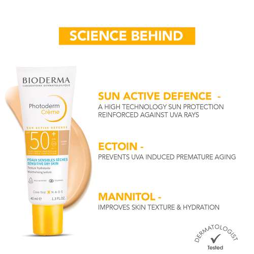 Bioderma: Bioderma Photoderm CrÃ¨me Claire SPF 50+ PA++++ Tinted Sunscreen with 8H Hydration | In Vivo Tested