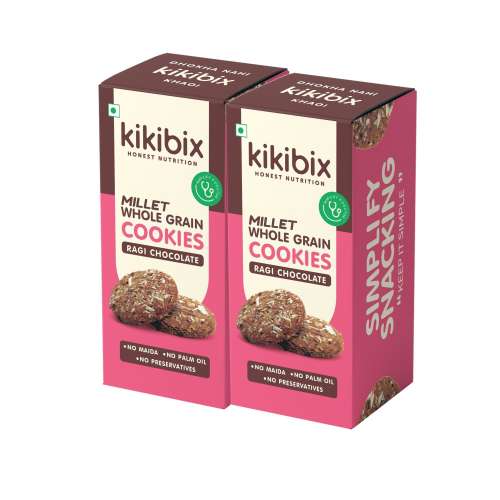 Kikibix: Ragi Mocha Cookies- 260 gm (Pack of 2)