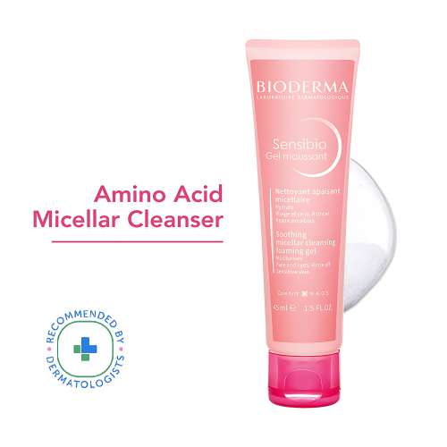 Bioderma: Sensibio Gel Moussant SLS Free Cleanser With Vitamin E-24h Hydration-Micellar Gel - 45ml