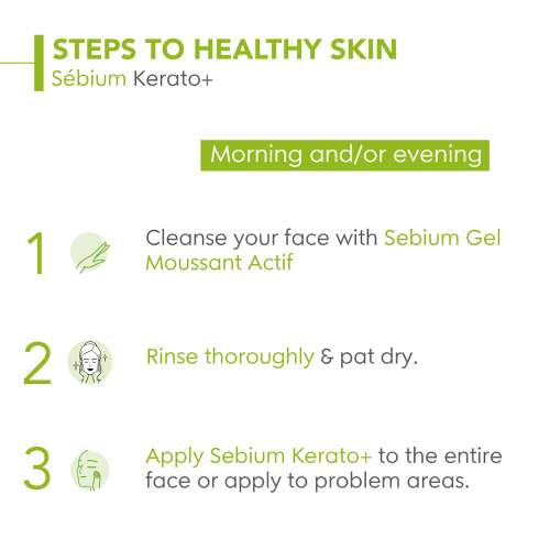 Bioderma: Anti-Blemish Gel Cream Sebium Kerato+ Spot Corrector Eliminates Pimples & Blackheads 30ml