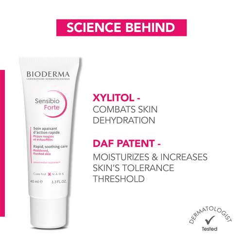 Bioderma: Sensibio Forte Rapid Soothing Cream With Vitamin E - Damaged Skin   40ml