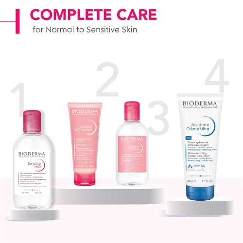 Bioderma: Sensibio Gel Moussant SLS Free Cleanser With Vitamin E-24h Hydration-Micellar Gel  100ml
