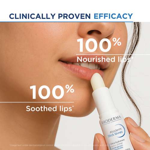 Bioderma: Atoderm Levres Ultra Hydrating Lip Balm for Dry, Chapped Lips 4gm