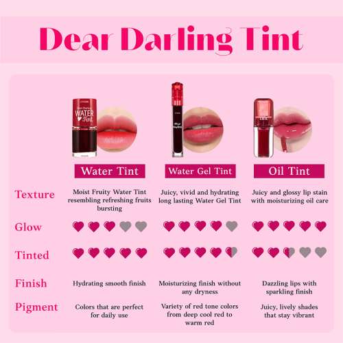 Etude: Dear Darling Water Gel Tint 01 Tangerine Red 5gm