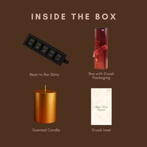 Kokomae: Bean to Bar Slims Hamper: Arrives in a sleek Diwali box
