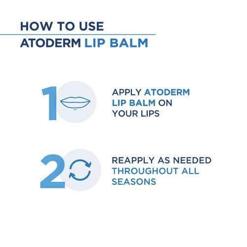 Bioderma: Atoderm Levres Ultra Hydrating Lip Balm for Dry, Chapped Lips 4gm