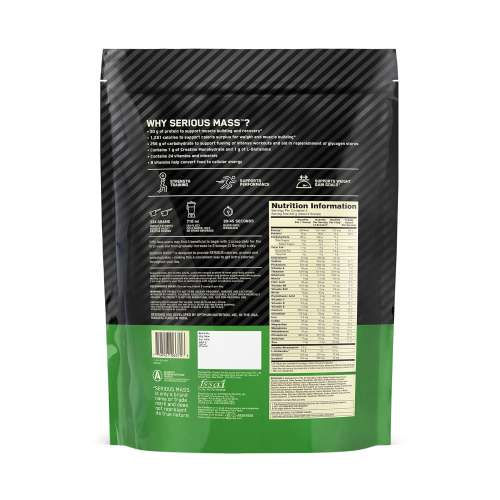 Optimum Nutrition: Serious Mass Weight Gainer Powder - 1kg - Vanilla
