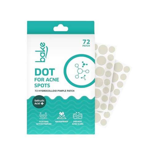 Bake Cosmetics: 2% Salicylic Acid Pimple Patches (72 Dots) and Acne Scars with Hydrocolloid Waterproof Patches