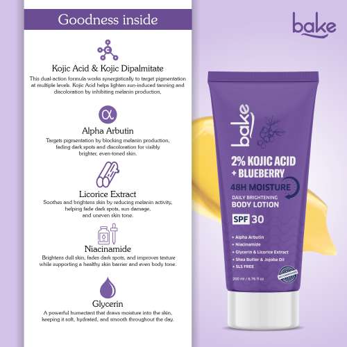 Bake Cosmetics: 2% Kojic Acid Body Lotion SPF 30 PA+++