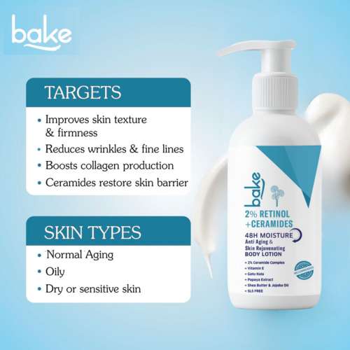 Bake Cosmetics: 1% Retinol + Ceramides Body Lotion Bake Cosmetics: 1% Retinol + Ceramides Body Lotion