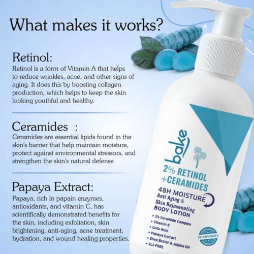 Bake Cosmetics: 1% Retinol + Ceramides Body Lotion Bake Cosmetics: 1% Retinol + Ceramides Body Lotion