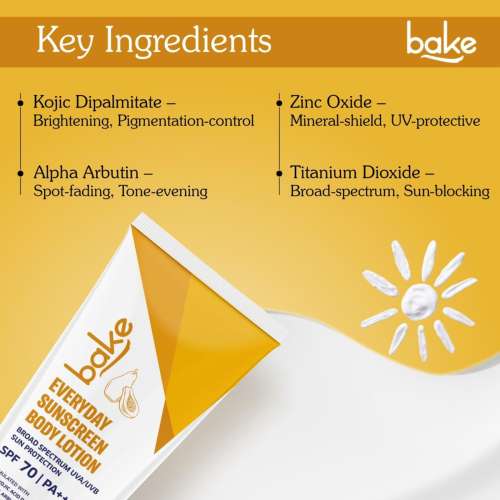 Bake Cosmetics: Everyday Sunscreen Body Lotion SPF 50 PA+++