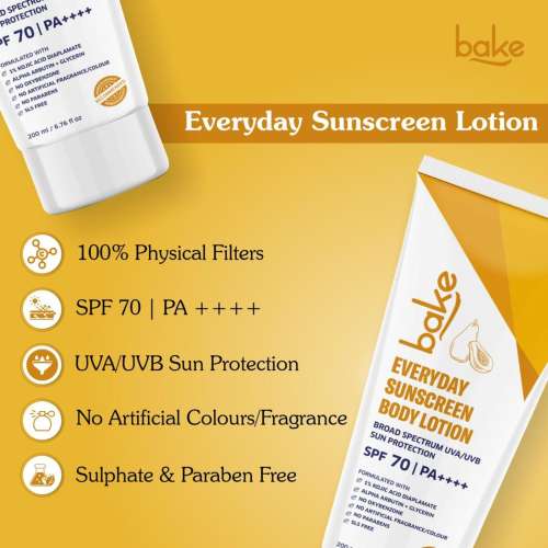 Bake Cosmetics: Everyday Sunscreen Body Lotion SPF 50 PA+++