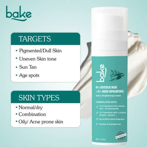 Bake Cosmetics: 6% Glycolic Acid Cream SPF 30 PA+++ (30ml)