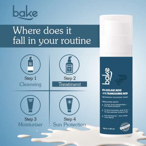 Bake Cosmetics: 10% Azelaic Acid + 5% Tranexamic Acid Pigmentation Corrector Cream 30ml