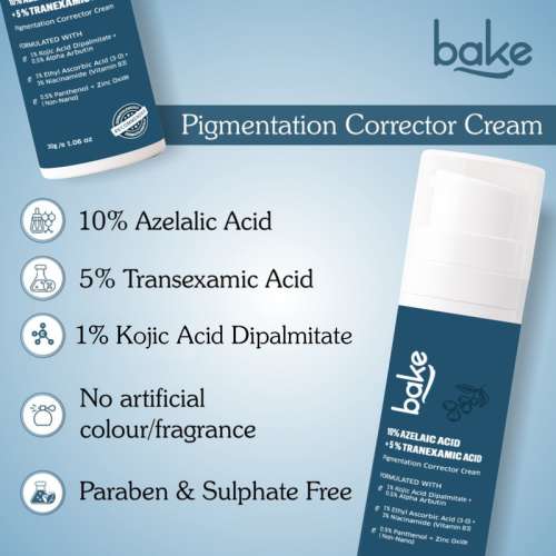 Bake Cosmetics: 10% Azelaic Acid + 5% Tranexamic Acid Pigmentation Corrector Cream 30ml