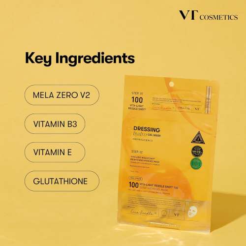 VT Cosmetics: Vita-Light Reedle Shot 100 & 2-step Hydrogel Mask   33gm