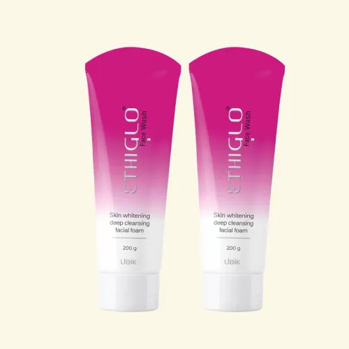 Ethiglo: Skin Whitening Deep Cleansing  Facial Foam Face Wash for Healthy, Soft and Smooth Skin Pack of 2 - 200gm