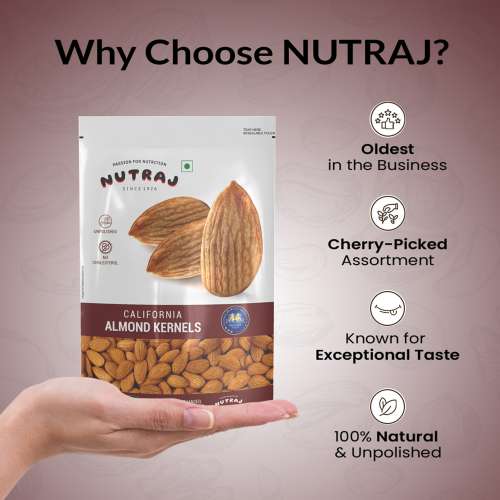 Nutraj: California Almonds - Pack of 2 - 250gm