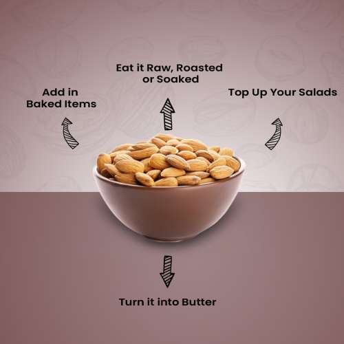 Nutraj: California Almonds - Pack of 2 - 250gm