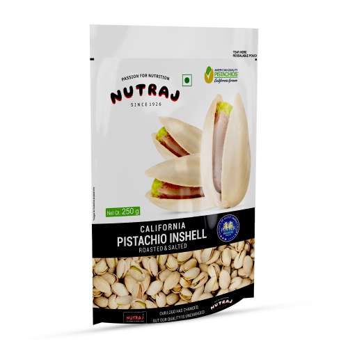Nutraj: California Roasted & Salted Pistachios - 250gm