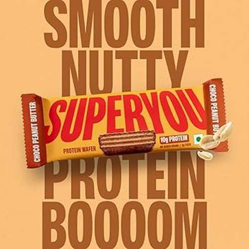 SuperYou: Chocolate + Choco Peanut Protein | 10g Protein, 3g Fiber, No Added Sugar 40gm