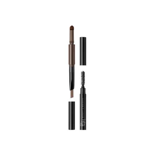 Beauty of Majesty: 3 In1 Triple Edge Eyebrow #02 Dark Brown 0.2gm+0.4gm