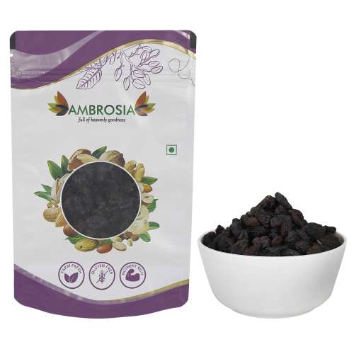 Ambrosia: Dried Black Seedless Raisins, Farm Fresh, Gluten Free   250gm