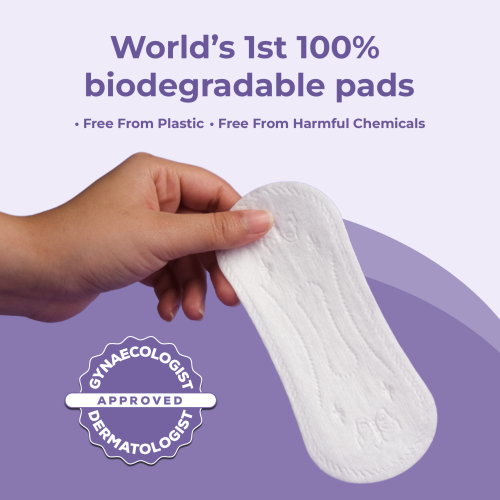 Saathi: Compostable Bamboo Pantyliners ( 155MM )  Pack of 24 X 3 - 72 Liners