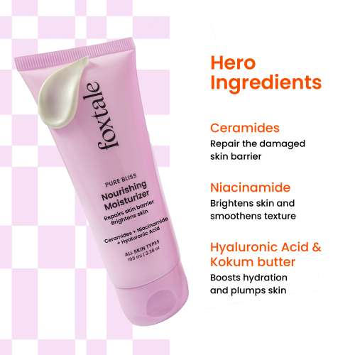 Foxtale: Nourishing Moisturiser With Niacinamide & Vit E   100ml Foxtale: Nourishing Moisturiser With Niacinamide & Vit E   100ml