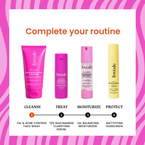 Foxtale: True Clarity Oil And Acne Control Face Wash  150ml Foxtale: True Clarity Oil And Acne Control Face Wash  150ml