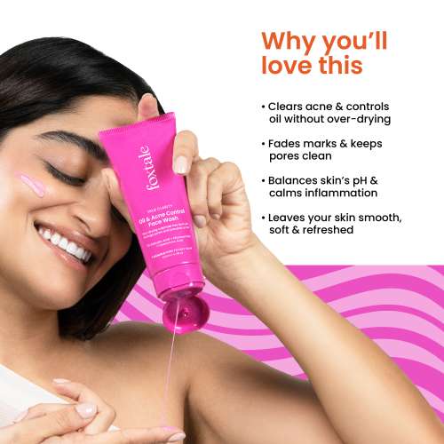Foxtale: Oil and Acne Control Face Wash   100ml Foxtale: Oil and Acne Control Face Wash   100ml