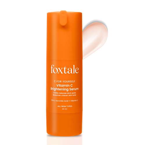 Foxtale: Brightening Vitamin C Face Serum With L-Ascorbic Acid And Vitamin E For Glowing Skin   30ml Foxtale: Brightening Vitamin C Face Serum With L-Ascorbic Acid And Vitamin E For Glowing Skin   30ml