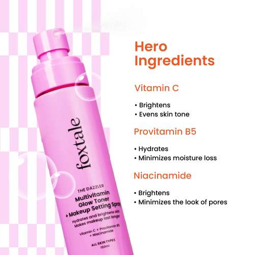Foxtale: The Dazzler Multivitamin Glow Toner + Makeup Setting Spray 150ml