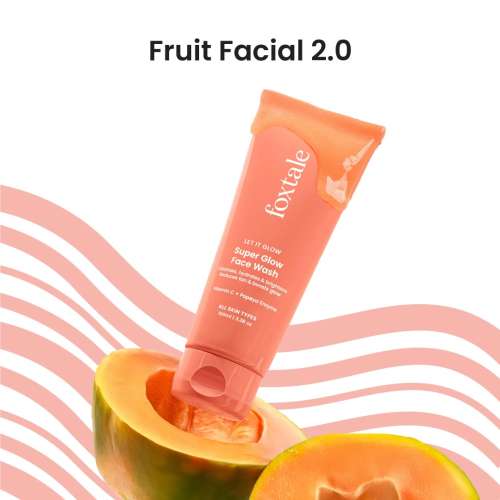 Foxtale: Super Glow Face Wash Vitamin C + Papaya Enzyme   100ml Foxtale: Super Glow Face Wash Vitamin C + Papaya Enzyme   100ml