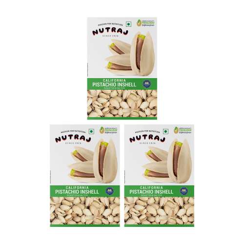 Nutraj: Pistachios Inshell Roasted Salted 200gm, Pista