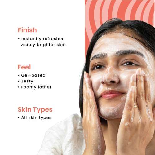 Foxtale: Super Glow Face Wash Vitamin C + Papaya Enzyme   100ml