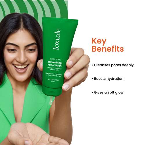 Foxtale: Refreshing Face Wash with Niacinamide & Vitamin E   100ml