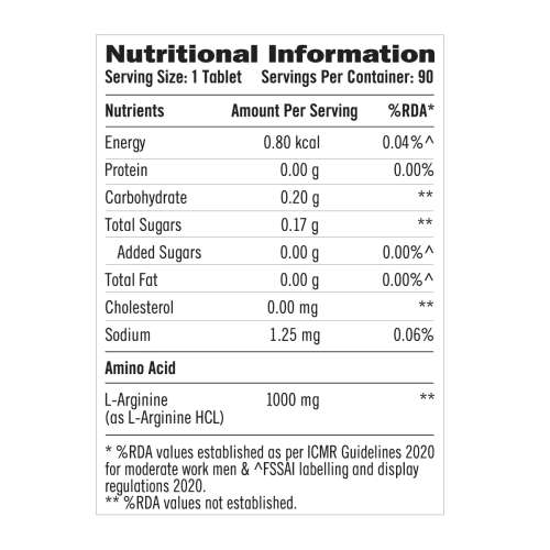 GNC: L-Arginine 1000mg    90 Tablets GNC: L-Arginine 1000mg    90 Tablets