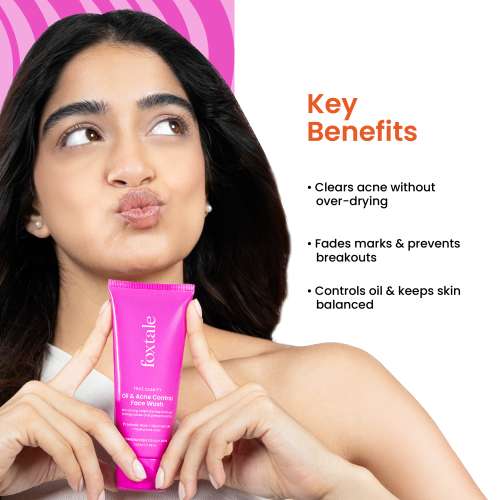 Foxtale: Oil and Acne Control Face Wash   100ml Foxtale: Oil and Acne Control Face Wash   100ml