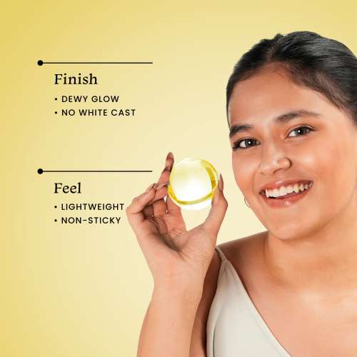 Foxtale: Dewy Sunscreen SPF 70 PA++++ With Niacinamide + Provitamin B5 + Vitamin E   15ml Foxtale: Dewy Sunscreen SPF 70 PA++++ With Niacinamide + Provitamin B5 + Vitamin E   15ml